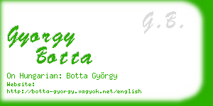 gyorgy botta business card